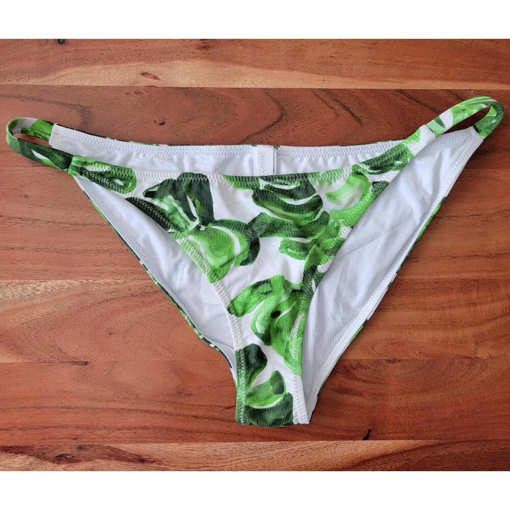 Caroline Constas Tropical Print Bikini Bottoms Luxury Resort Leisure Womens L